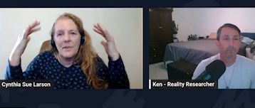 Cynthia Sue Larson with Ken on We Are One