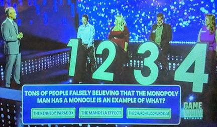 Mandela Effect on Jeopardy game show