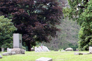 Moving Faust Cemetery headstone