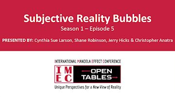 IMEC Open Tables: Subjective Reality Bubbles